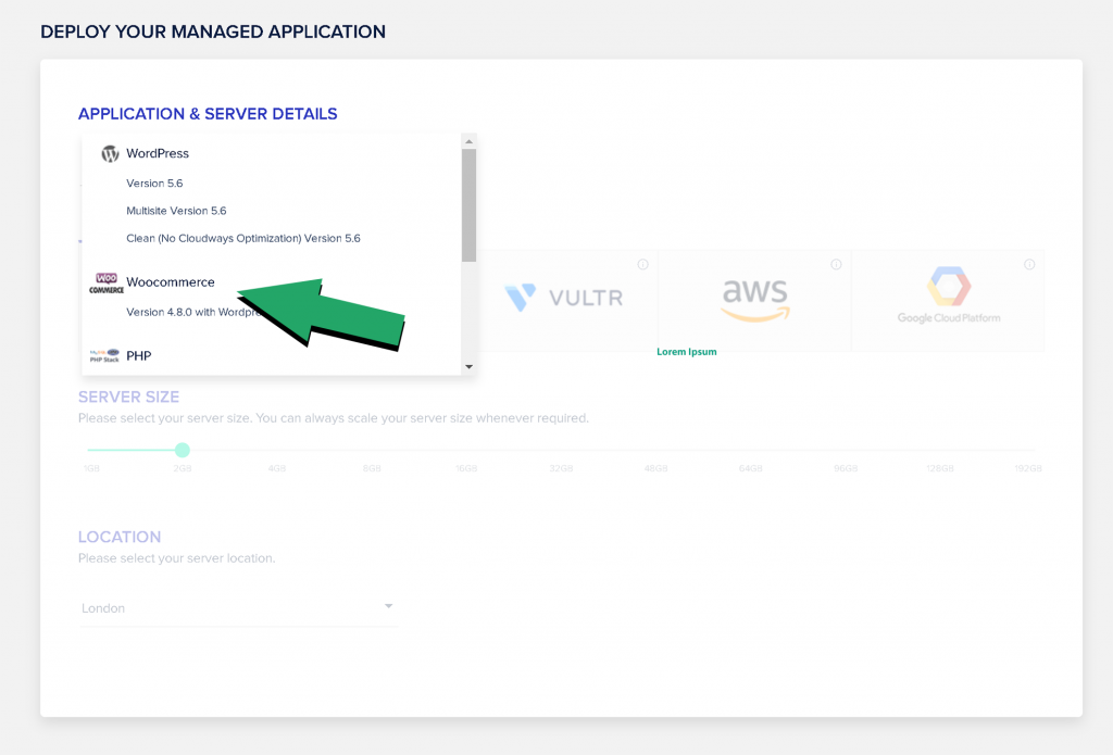 Cloudways - Install Woocommerce